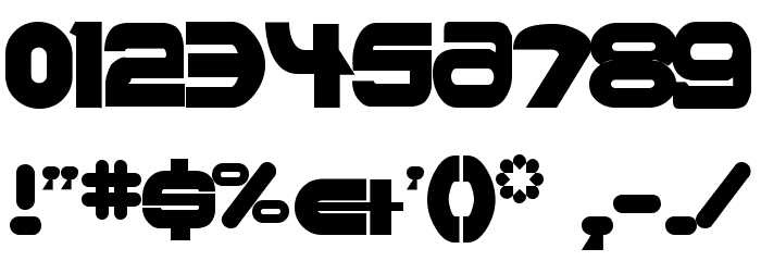 Ultraworld Font OTHER CHARS
