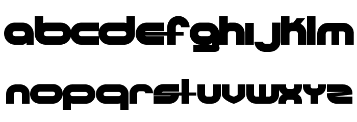 Ultraworld Font LOWERCASE