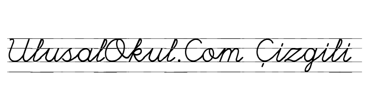UlusalOkul.Com Çizgili Font