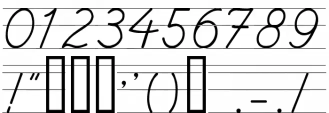 UlusalOkul.Com Çizgili Font OTHER CHARS