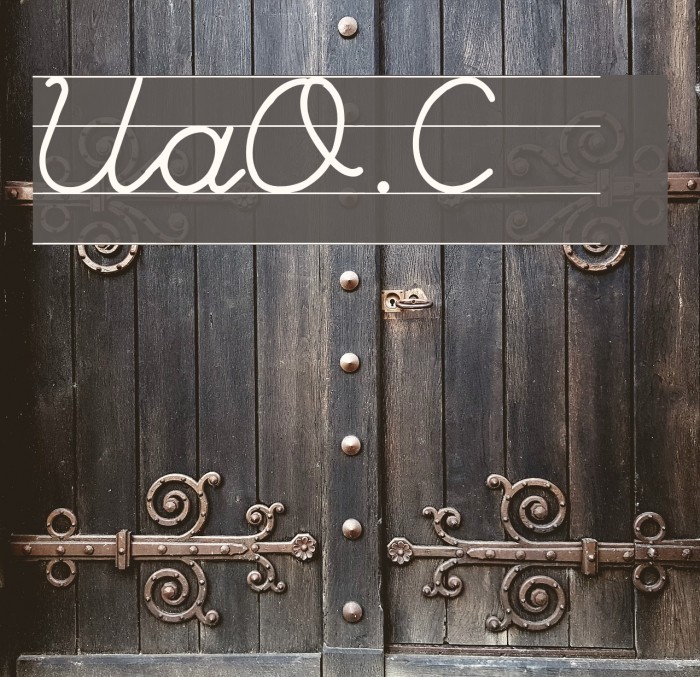 UlusalOkul.Com Çizgili Font examples