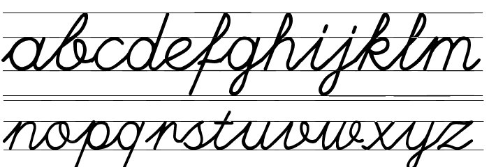 UlusalOkul.Com Çizgili Font LOWERCASE
