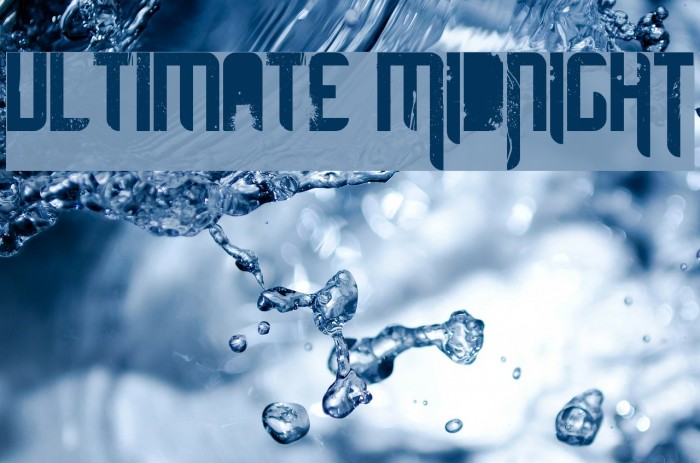 ultimate MIDNIGHT फ़ॉन्ट examples