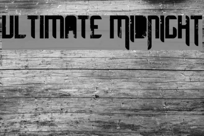 ultimate MIDNIGHT फ़ॉन्ट examples
