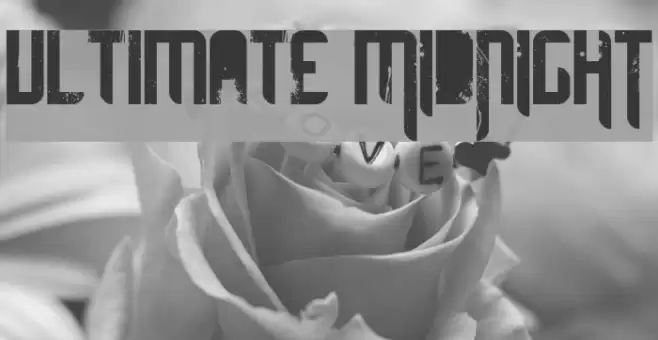 ultimate MIDNIGHT फ़ॉन्ट examples