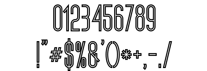 ultimatum bold line Font OTHER CHARS