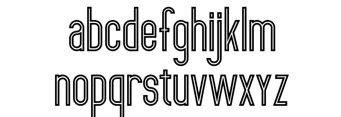 ultimatum bold line Font LOWERCASE