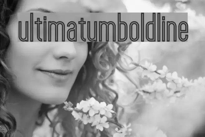 ultimatumboldline Font examples
