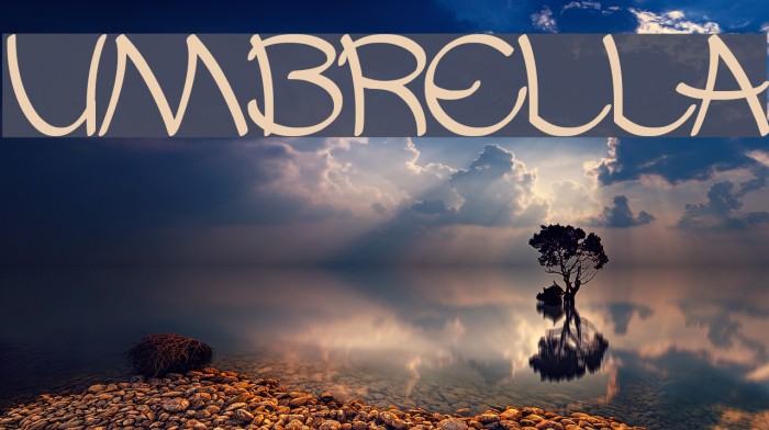 UMBRELLA Font examples