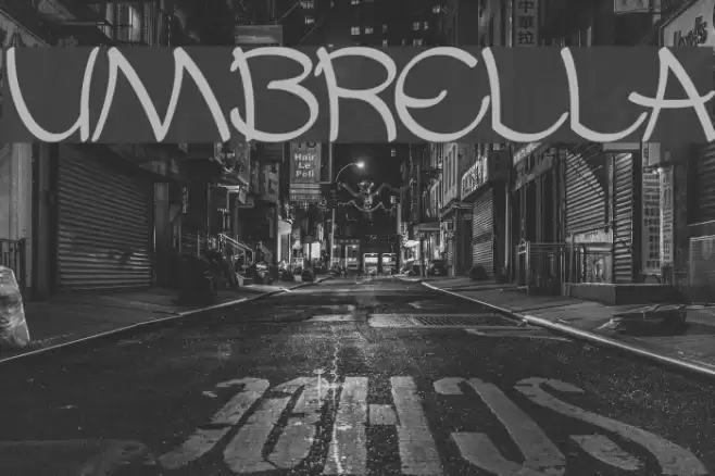 UMBRELLA フォント examples
