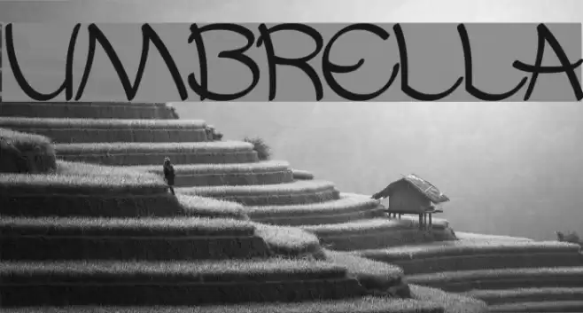 UMBRELLA フォント examples