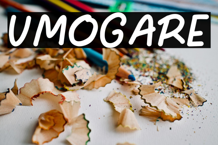 UMOGARE خط examples