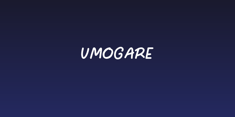 UMOGARE Social Header