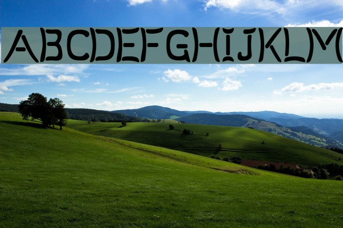 Um Sticks Alienated Font examples