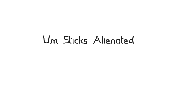 Um Sticks Alienated Logo