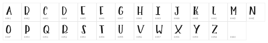 Umaima Regular Demo Regular Character Map