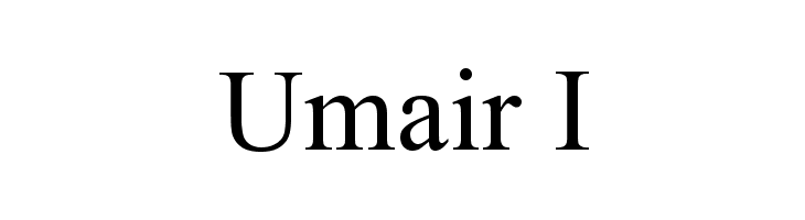 Umair I Font