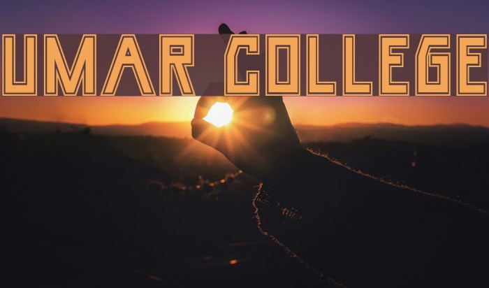Umar College Font examples