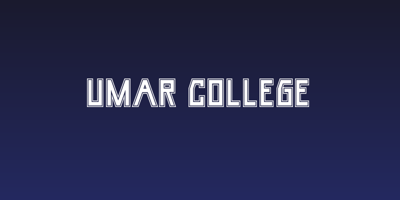 Umar College Social Header