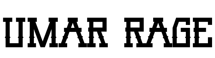 Umar Rage  Frei Schriftart Herunterladen