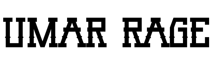 Umar Rage  baixar fontes gratis