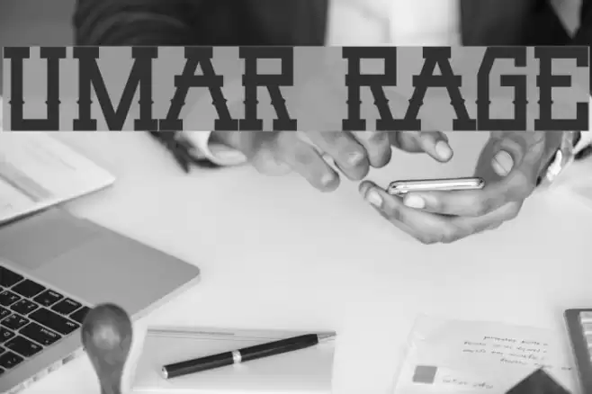 Umar Rage Font examples