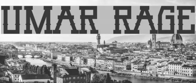 Umar Rage Font examples