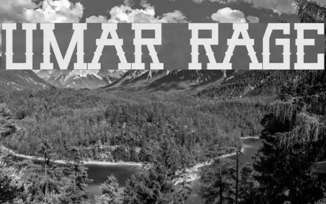 Umar Rage Font examples