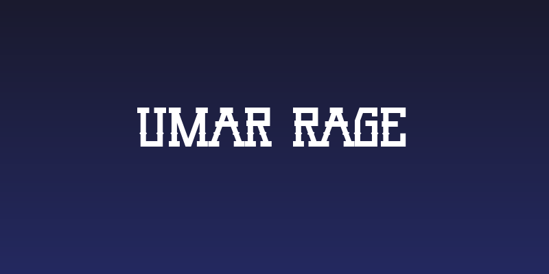 Umar Rage Social Header