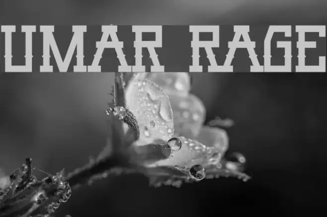Umar Rage Font examples