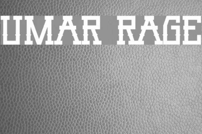 Umar Rage Font examples