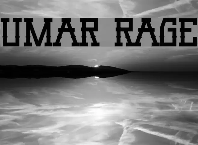 Umar Rage Font examples