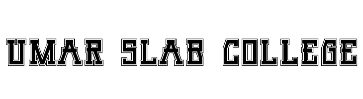 Umar Slab College  Free Fonts Download