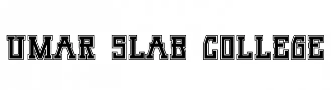 Umar Slab College  Frei Schriftart Herunterladen