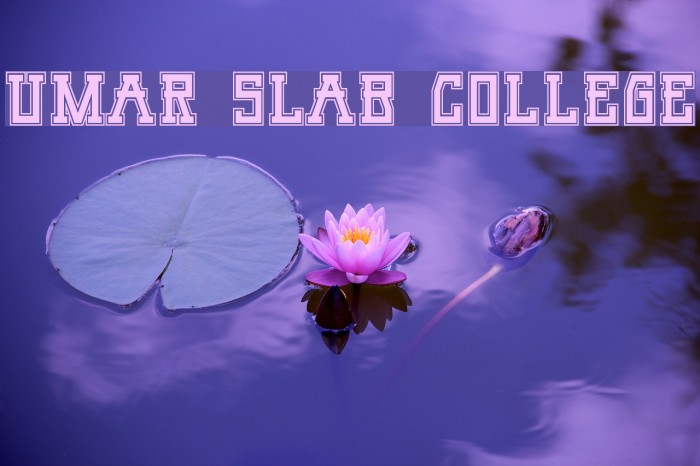 Umar Slab College Font examples