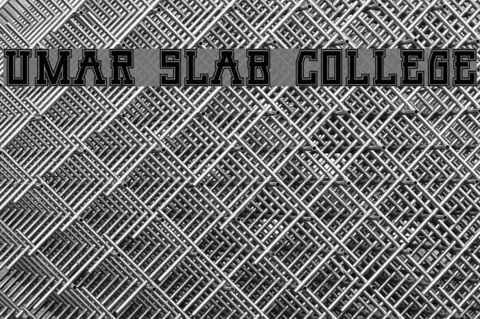 Umar Slab College Font examples