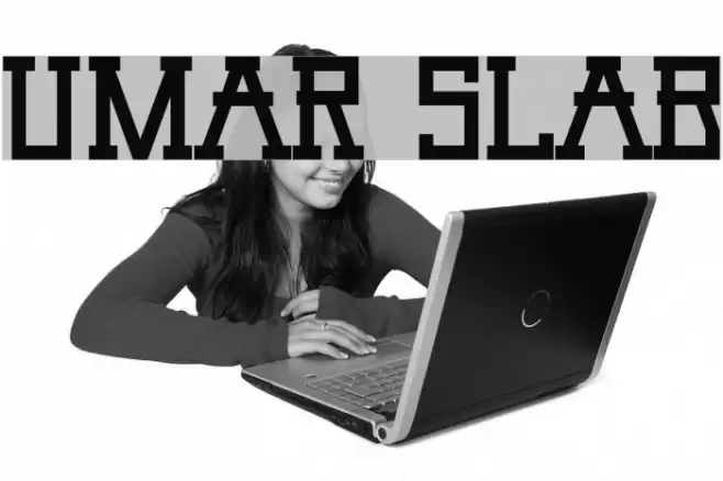 Umar Slab Font examples