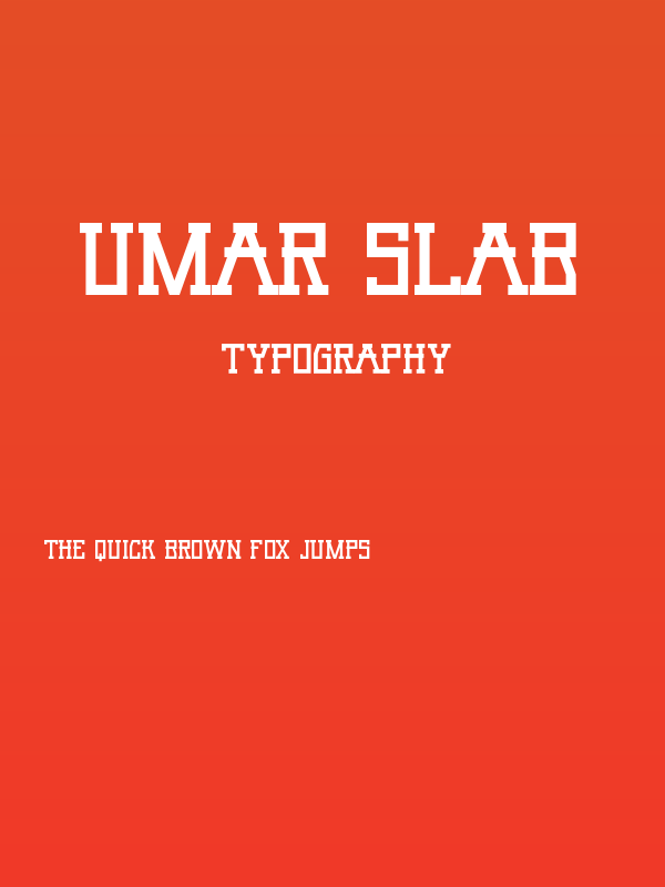 Umar Slab Poster
