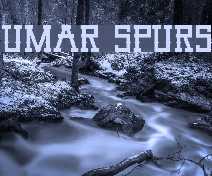 Umar Spurs Font examples