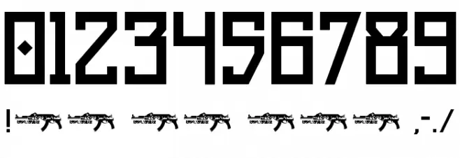 UmarBase Font Alte caractere