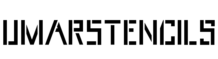 UmarStencils  免费字体下载