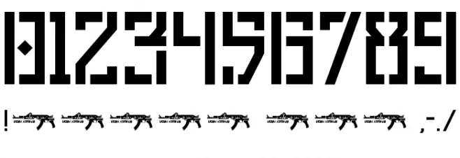 UmarStencils Font OTHER CHARS