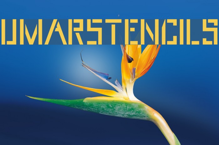 UmarStencils Font examples