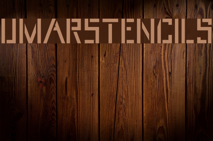 UmarStencils Font examples