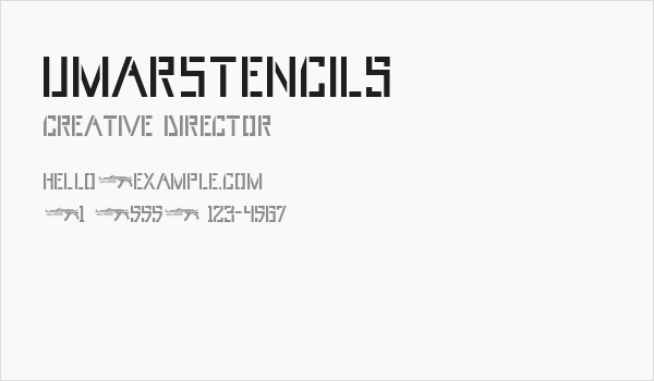 UmarStencils Business Card