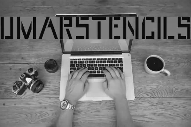UmarStencils Font examples