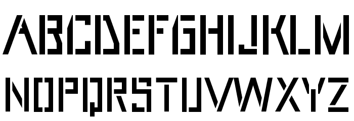 UmarStencils Font LOWERCASE