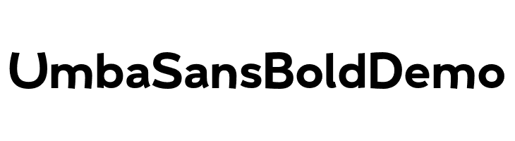 Umba Sans Bold Demo  لخطوط تنزيل