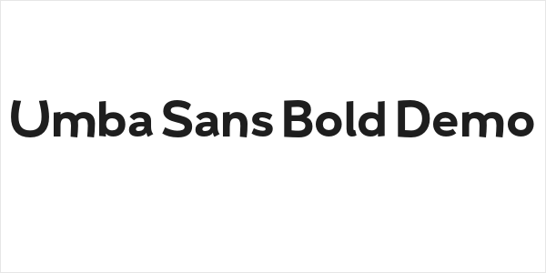 Umba Sans Bold Demo Logo
