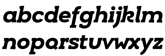 Umba Slab Demo Alt Bold Italic Font LOWERCASE
